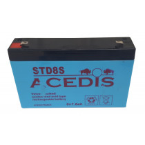 BATTERIE PLOMB 6V 7Ah BAC ABS
