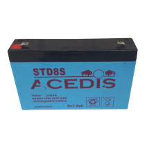 BATTERIE PLOMB 6V 7Ah BAC ABS